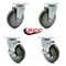 Service Caster Cooking Performance Group 369CASTER4 Replacement Caster Set with Brakes-, 4PK COO-SCC-20S514-PPUB-2-TLB-2 - alternate 2
